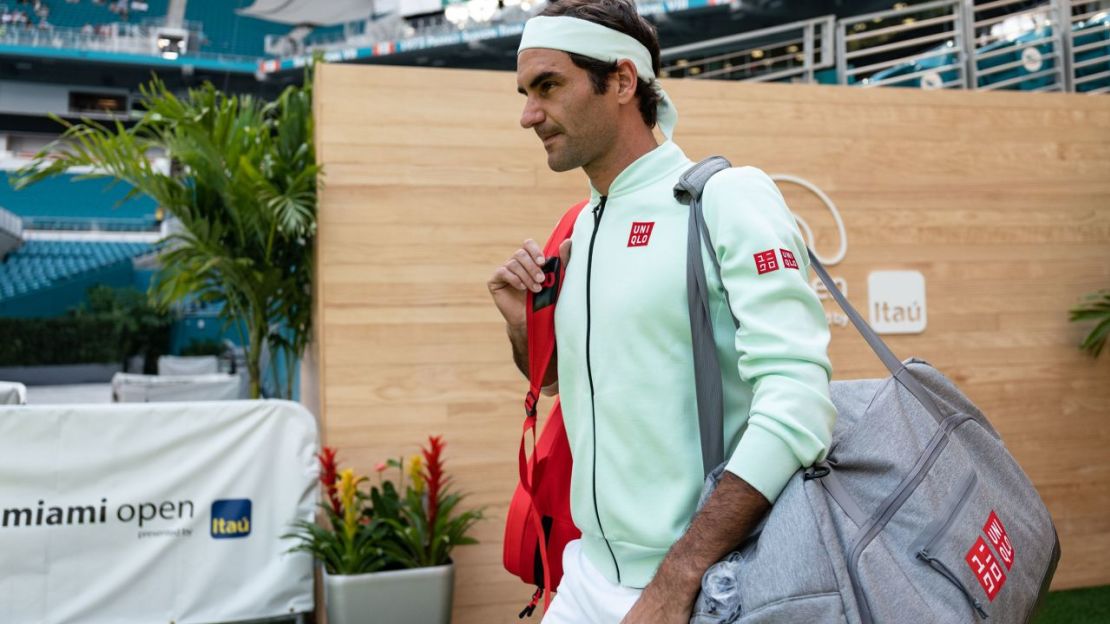 Federer firmó un lucrativo acuerdo con la marca japonesa Uniqlo en 2018.