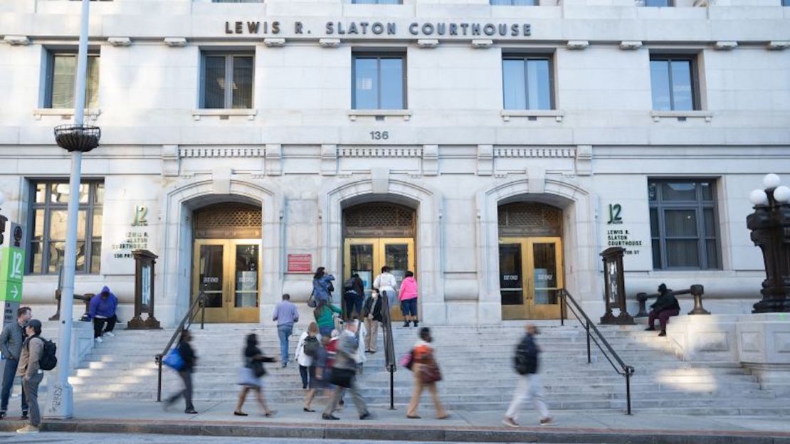 Foto del Palacio de Justicia del Condado de Fulton el 29 de septiembre de 2022 en Atlanta, Georgia.