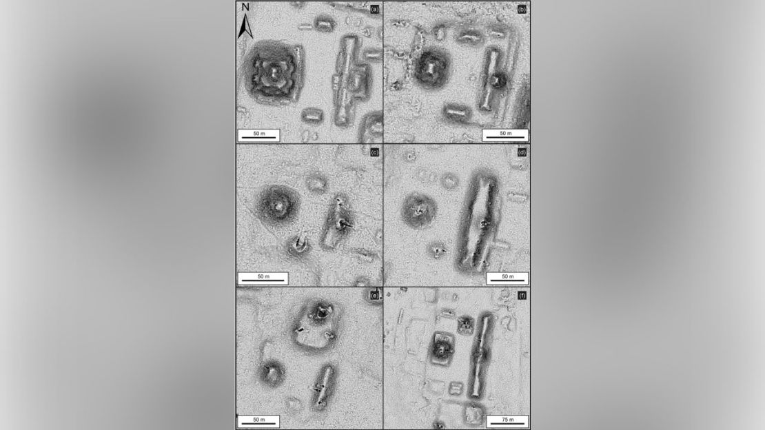 Gracias a la tecnología LiDAR, un sistema de cartografía láser que utiliza ondas de luz para crear un mapa tridimensional, los investigadores pudieron localizar estructuras normalmente ocultas por el denso dosel de la selva. Crédito: Universidad de Cambridge