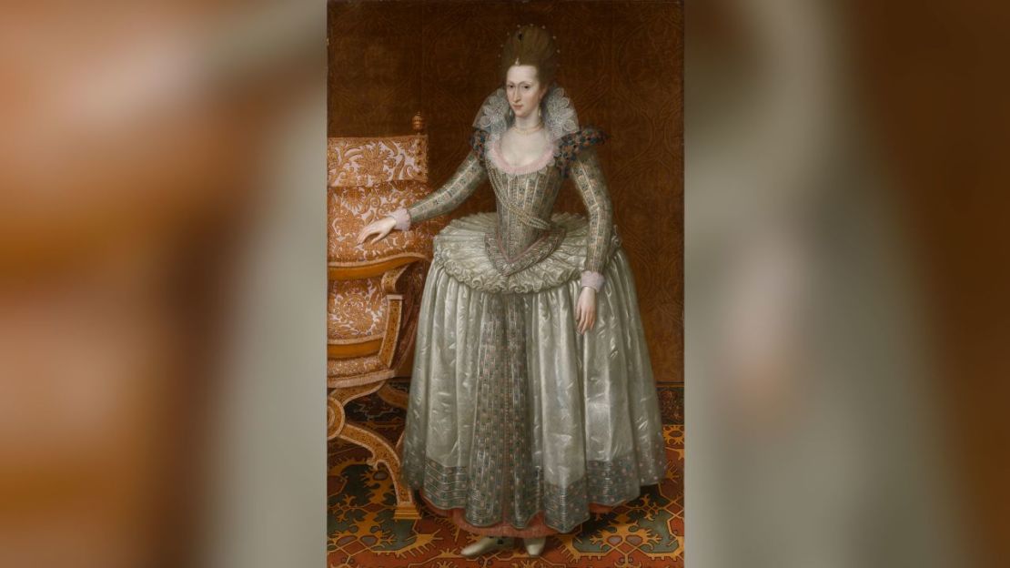 "Ana de Dinamarca", un cuadro de Juan de Critz el Viejo, muestra el estilo de los vestidos del siglo XVII. Crédito: National Portrait Gallery Londres/Cortesía Museum Kaap Skil