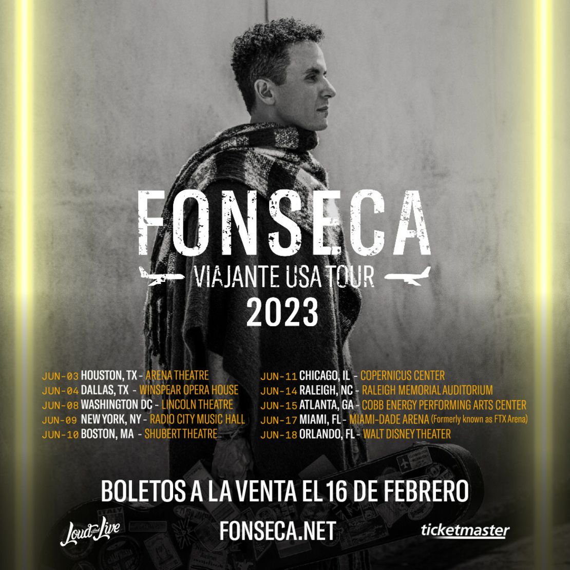 CNNE 1349723 - loud and live fonseca viajante usa tour 2023