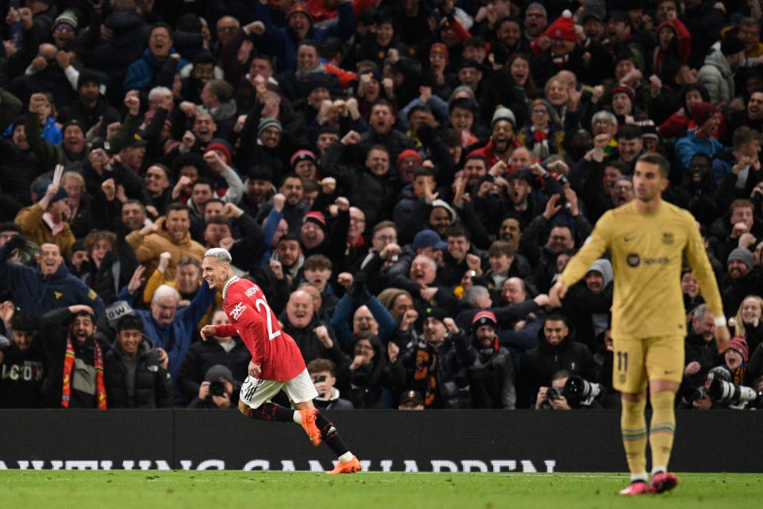 Antony marcó el gol de la victoria. Crédito: OLI SCARFF/AFP via Getty Images