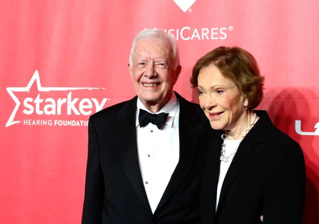 Los Carter asisten a una gala de MusiCares en honor a Bob Dylan en febrero de 2015.