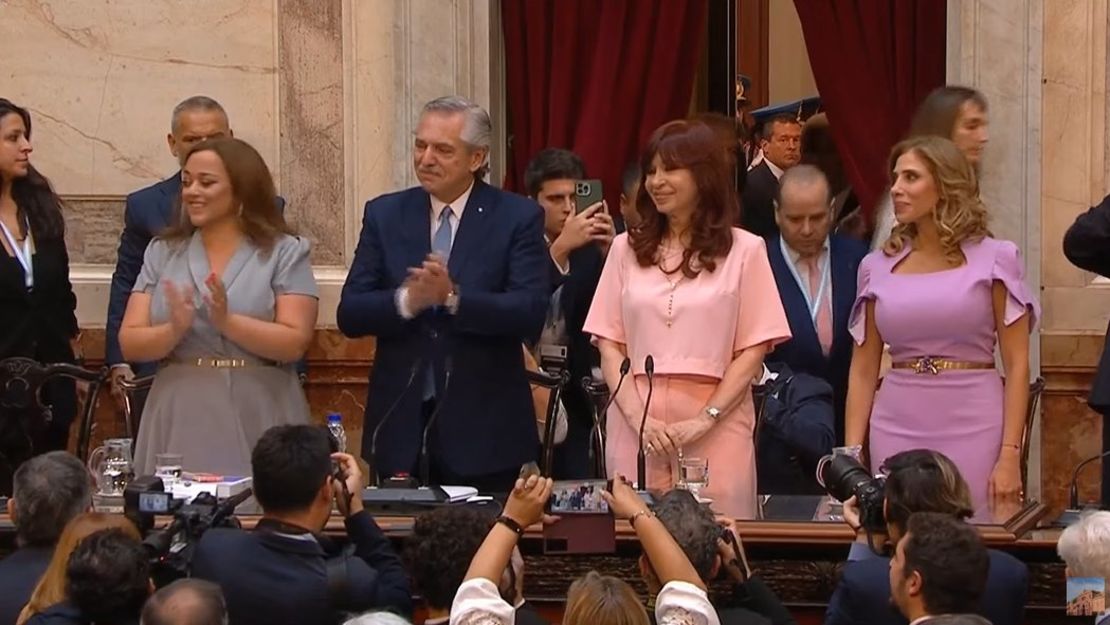 Alberto Fernández junto a Cristina Kirchner.