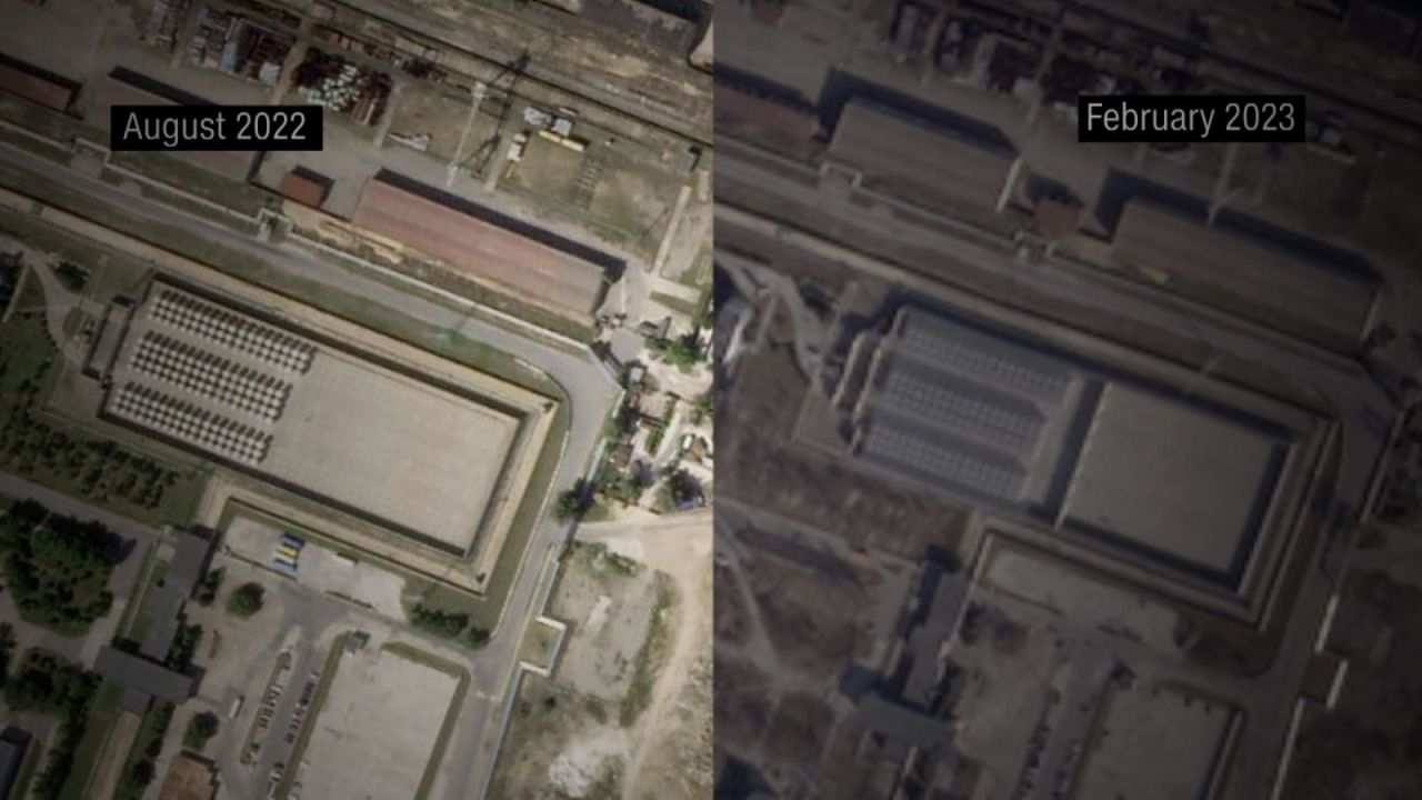 CNNE 1355126 - imagenes de satelite muestran los cambios que rusia esta haciendo en la planta nuclear ocupada en zaporiyia