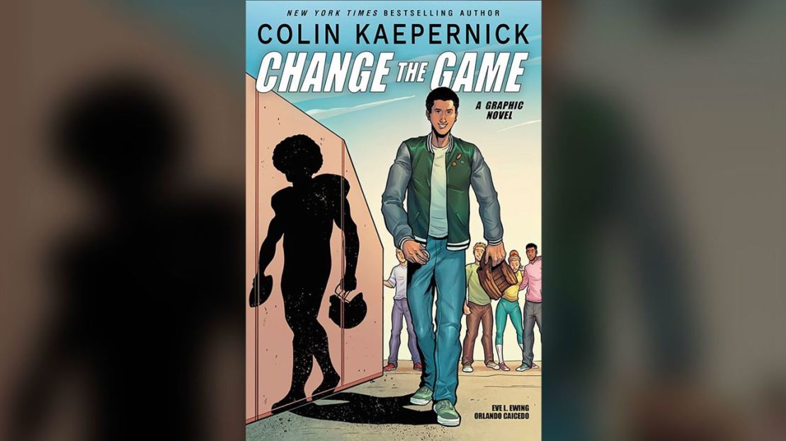 "Colin Kaepernick: Change the Game", fue coescrito por Kaepernick y la autora Eve L. Ewing e ilustrado por Orlando Caicedo. Crédito: Kaepernick Publishing