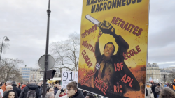 CNNE 1358984 - protestan en francia contra propuesta de reforma de pensiones