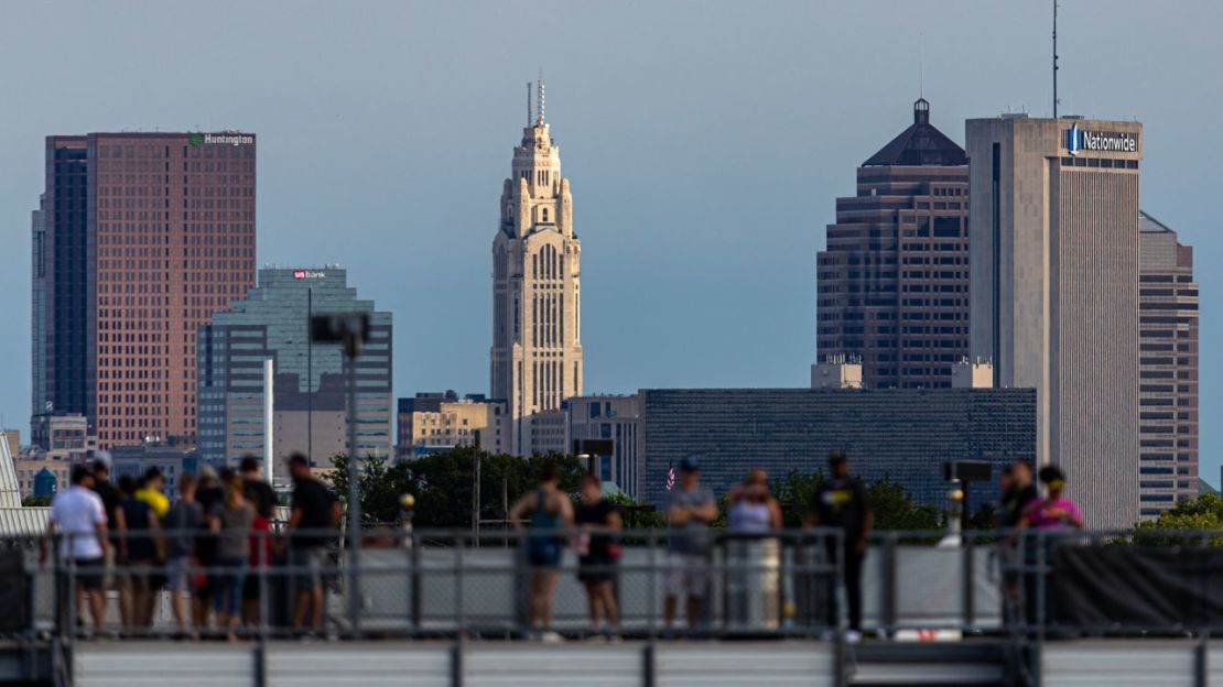 Columbus, Ohio encabezó la lista de IQAir de las principales ciudades estadounidenses con la peor contaminación atmosférica en 2022. Crédito: Adam Lacy/Icon Sportswire/Getty Images