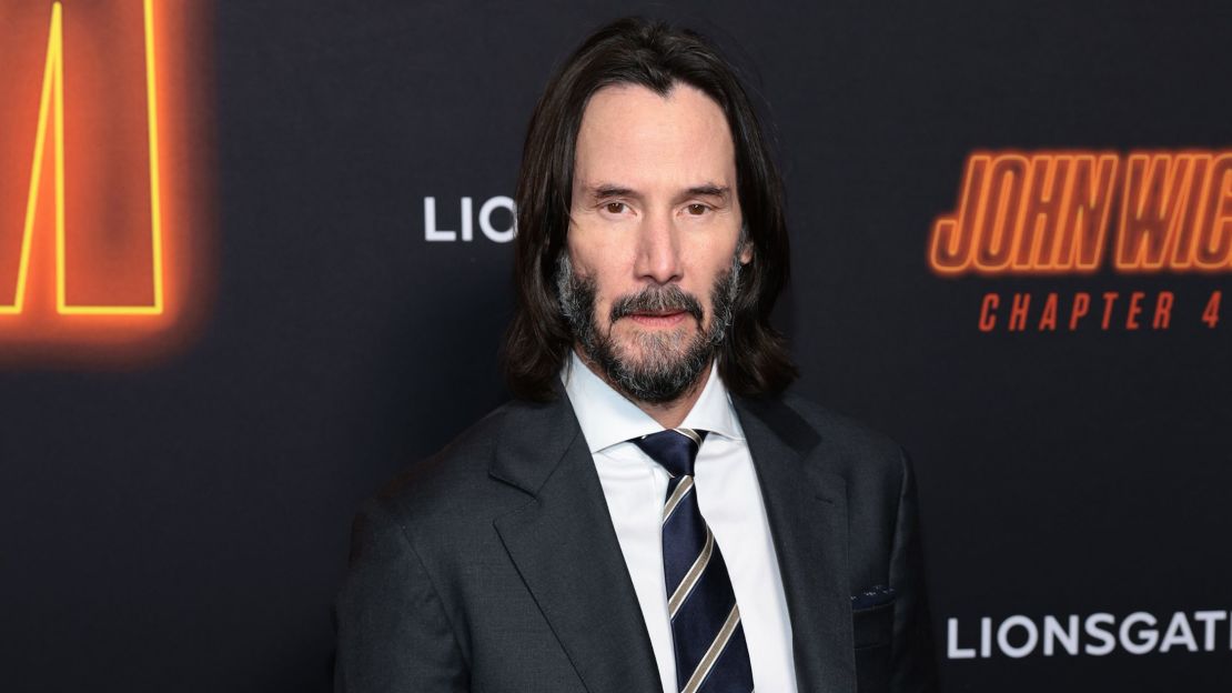 Keanu Reeves asiste a la proyección de "John Wick: Chapter 4" de Lionsgate en el AMC Lincoln Square Theater, el 15 de marzo de 2023 en Nueva York.