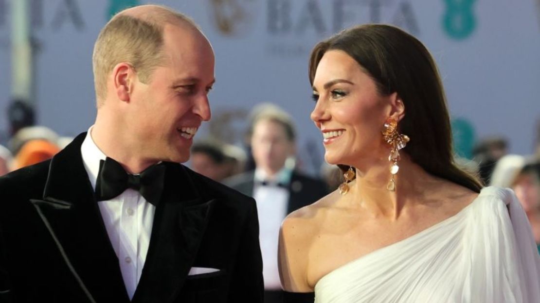 El príncipe William y la princesa Catherine, en febrero de 2023