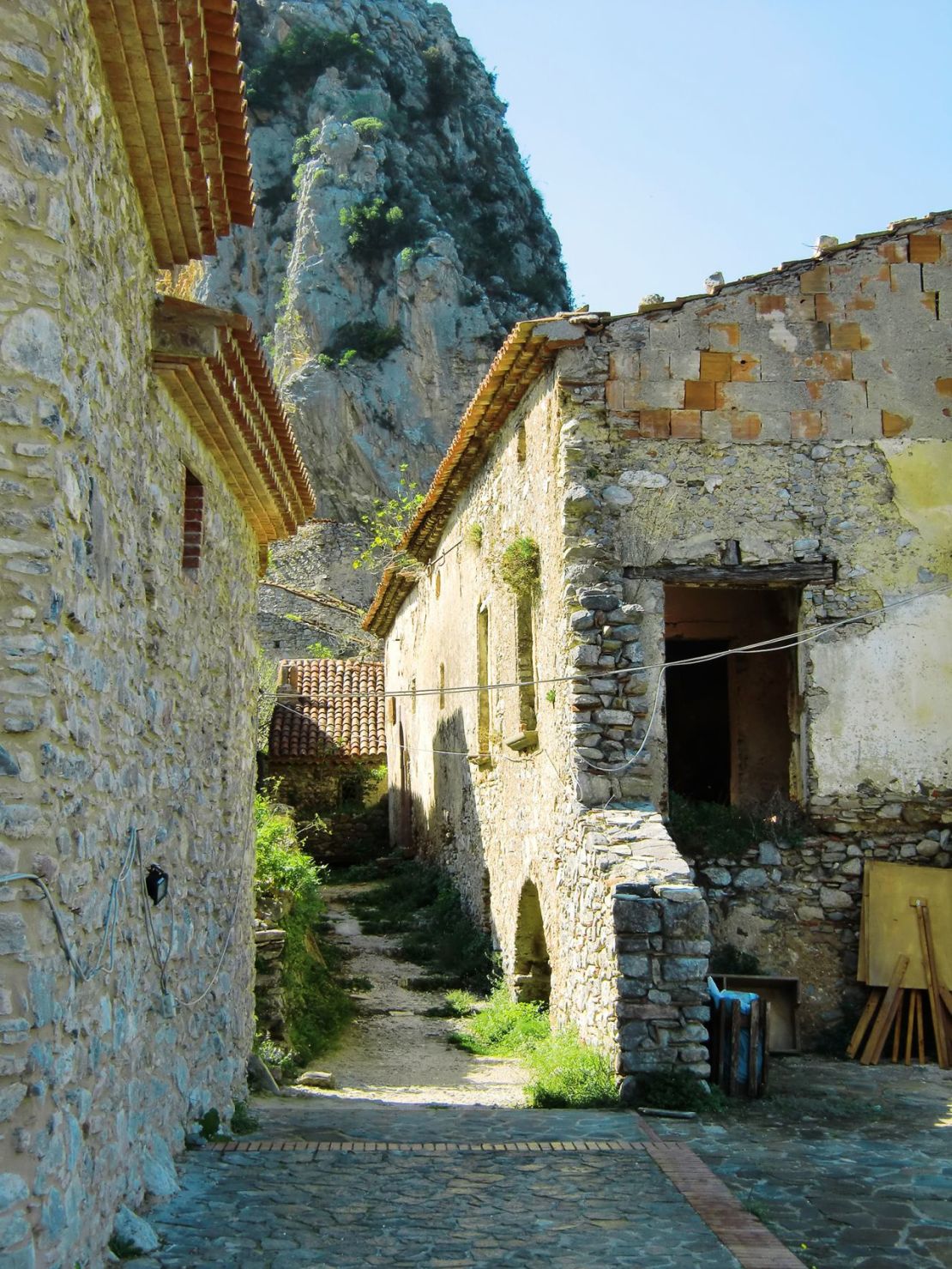 Este es el estado actual de las casas en la aldea. Crédito: Fabio di Bitonto