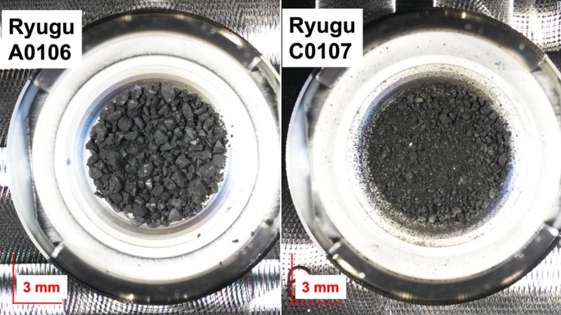 Los científicos trabajaron con muestras recolectadas de dos sitios diferentes en el asteroide cercano a la Tierra Ryugu.