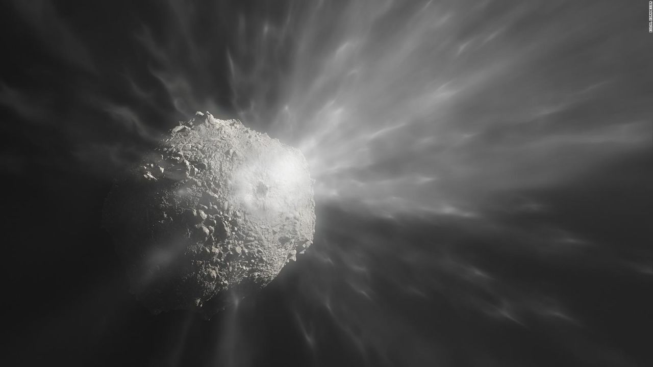 CNNE 1365373 - ve la nube de escombros creada cuando una nave espacial golpeo intencionalmente un asteroide