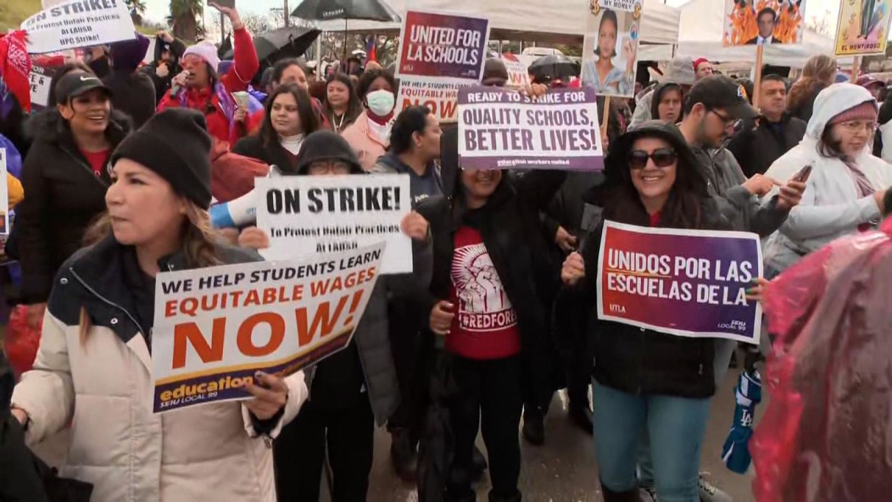 CNNE 1365753 - huelga de trabajadores escolares en los angeles impacta a miles