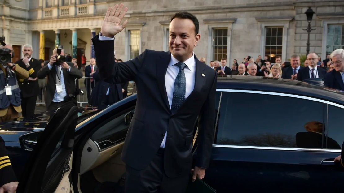 El primer ministro irlandés Leo Varadkar después de ser nominado como Taoiseach en Leinster House en Dublín, Irlanda, el 17 de diciembre de 2022.