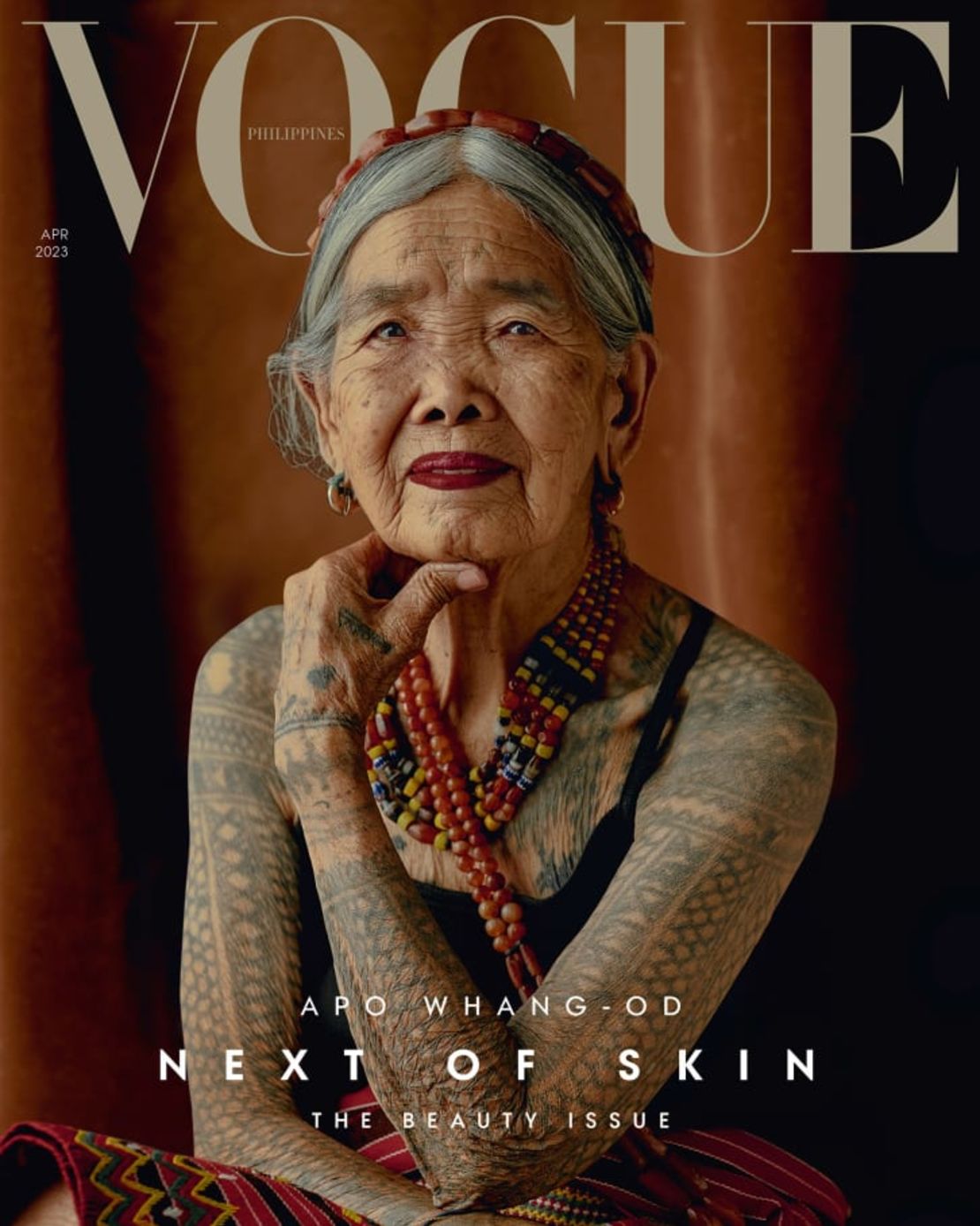 Apo Whang-Od es la protagonista de la portada de Vogue Filipinas de abril.