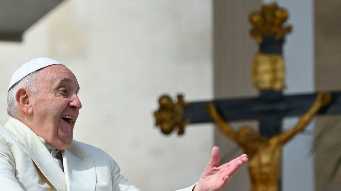 El papa Francisco en la misa de ramos. Crédito: FILIPPO MONTEFORTE/AFP via Getty Images