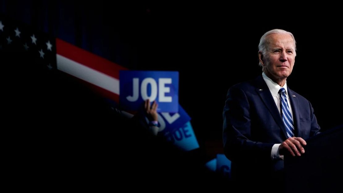 El presidente Joe Biden pronuncia un discurso en la reunión de invierno del Comité Nacional Demócrata de 2023 en Filadelfia, Pensilvania, EE.UU., el 3 de febrero de 2023. Crédito: Elizabeth Frantz/Reuters