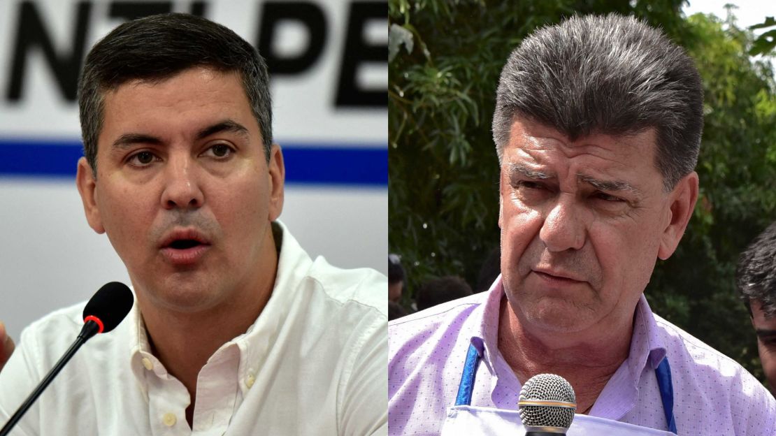 En las elecciones generales 2023, los principales candidatos para presidente en Paraguay son Santi Peña (Partido Colorado) y Efraín Alegre (Concertación Nacional para un Nuevo Paraguay).