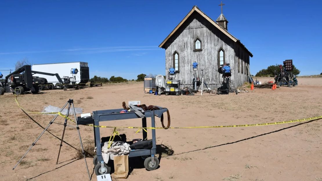 Una imagen del rancho Bonanza Creek, donde se detuvo la producción de "Rust" en 2021. Crédito: Oficina del Sheriff del Condado de Santa Fe/AFP vía Getty Images