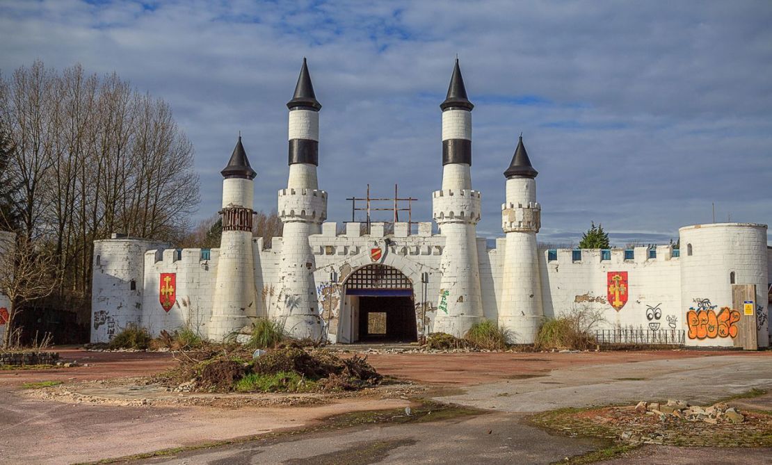 El Parque Camelot ahora es un parque temático de terror. Crédito: Peter Thomasson/Alamy Stock Photo