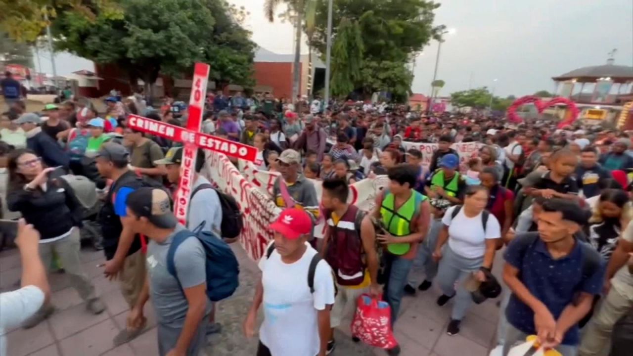 CNNE 1380491 - nueva caravana de migrantes se dirige a ciudad de mexico