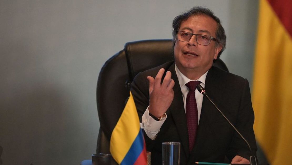 Foto de archivo. El presidente de Colombia Gustavo Petro durante un evento con delegaciones internacionales en Bogotá, el 25 de abril de 2023.