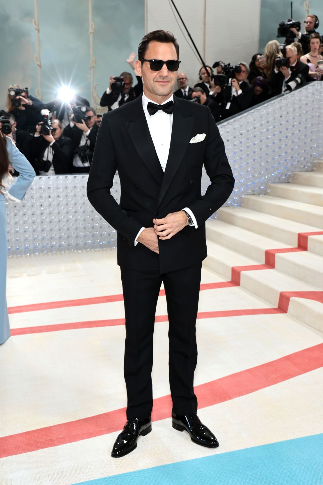 CNNE 1384903 - the 2023 met gala celebrating "karl lagerfeld- a line of beauty" - arrivals