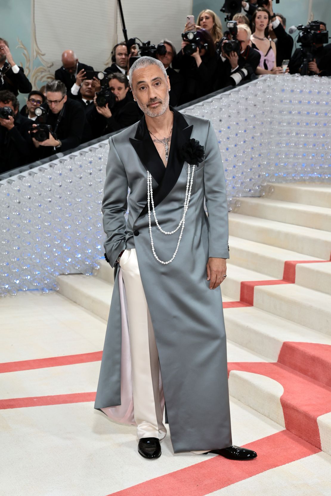 CNNE 1384925 - the 2023 met gala celebrating "karl lagerfeld- a line of beauty" - arrivals