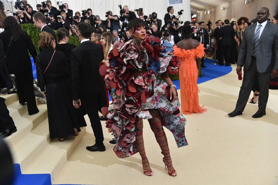 Rihanna en la Met Gala 2017.