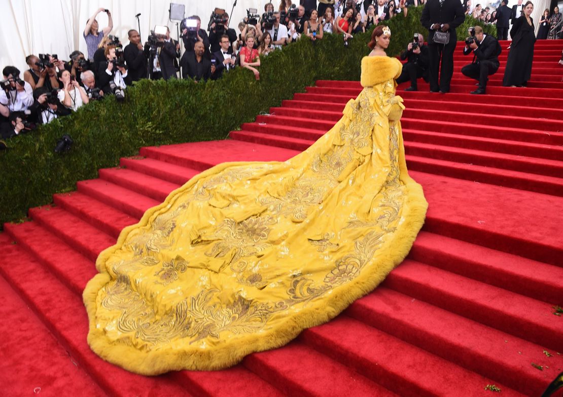 Rihanna en la Met Gala 2015.