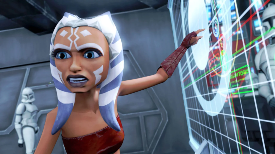 Ahsoka es la padawan de Anakin en "The Clone Wars", y él la llama cariñosamente "Snips".