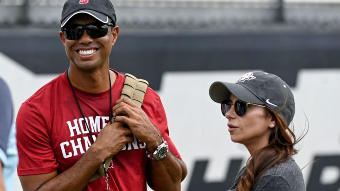 Tiger Woods y Erica Herman juntos en Orlando, Florida, el 14 de septiembre de 2019. Douglas DeFelice/USA TODAY/Reuters