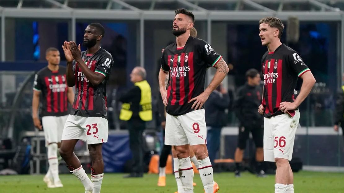 El AC Milan se sentirá decepcionado tras desperdiciar grandes ocasiones en la primera parte. Crédito: Pier Marco Tacca/AC Milan/Getty Images