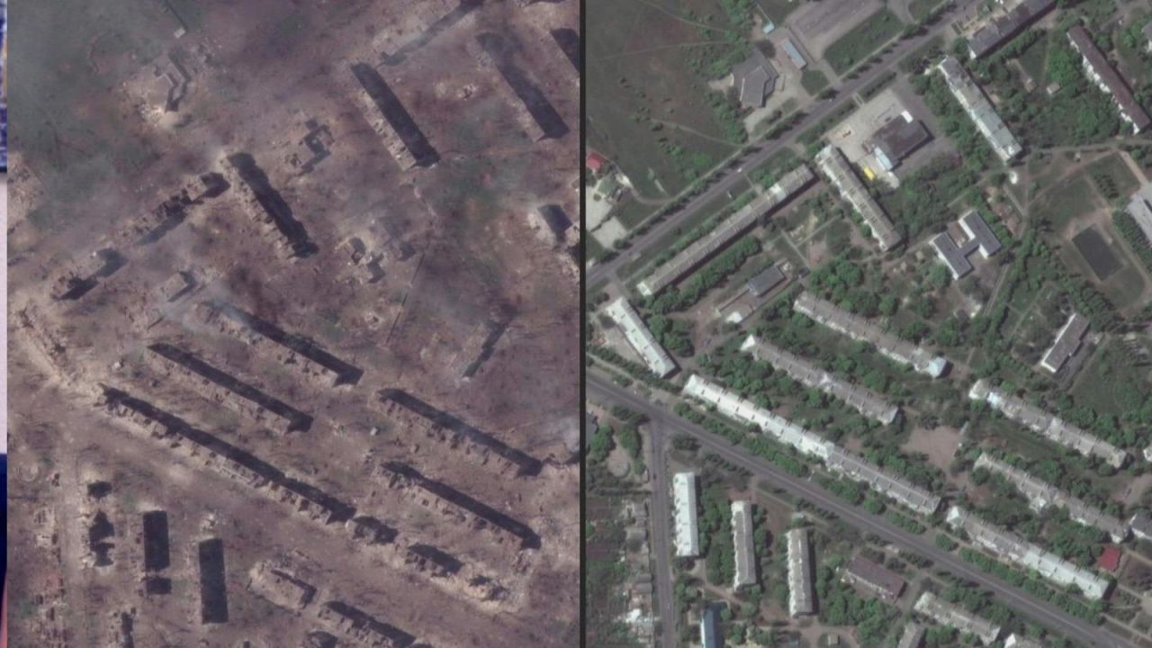 CNNE 1395007 - el antes y el despues del paso de las tropas rusas en bakhmut