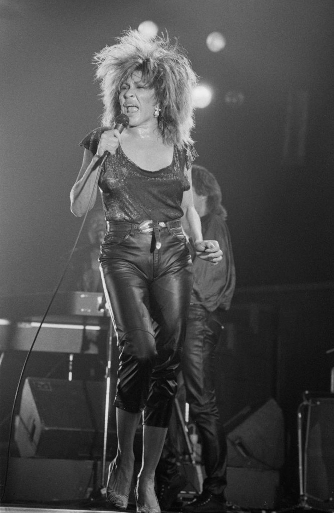 Tina Turner en el Centro Brighton, en Brighton, Reino Unido, el 11 de marzo de 1985.