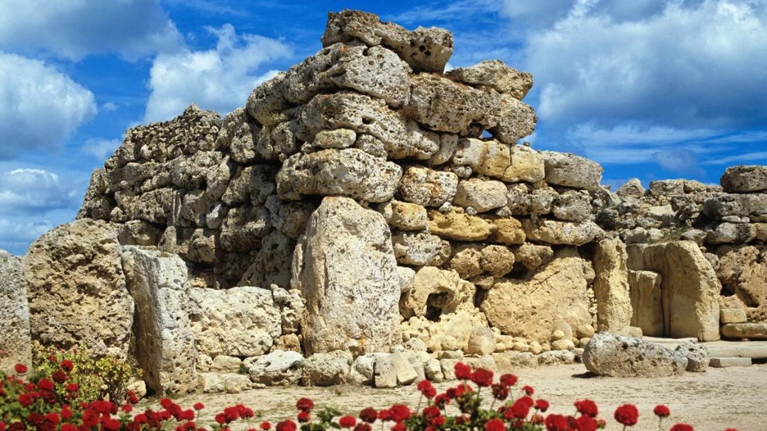 Ġgantija es un templo de 5.500 años de antigüedad en Gozo. Crédito: imageBROKER/Alamy Stock Photo