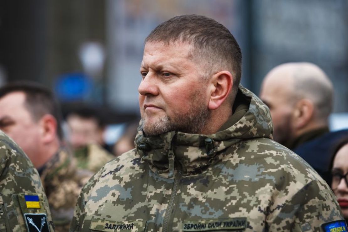 El comandante en jefe de las Fuerzas Armadas de Ucrania, Valerii Zaluzhnyi, en Kyiv, Ucrania, el 10 de marzo. Yurii Stefanyak/Global Images Ukraine/Getty Images