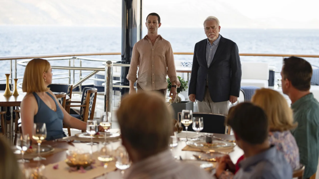 Una imagen del final de la segunda temporada de "Succession".