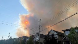 CNNE 1400251 - asi intenta escapar una familia de un incendio forestal en canada