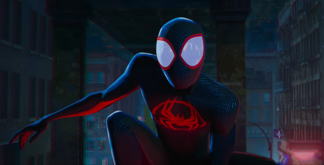 El Spider-Man de Miles Morales en "Spider-Man: Across the Spider-Verse".