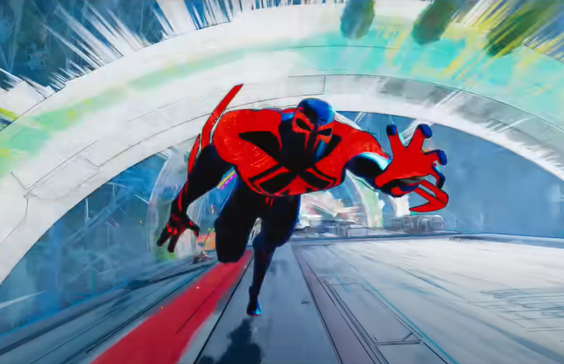 El Spider-Man 2099 de Miguel O'Hara en "Across the Spider-Verse".