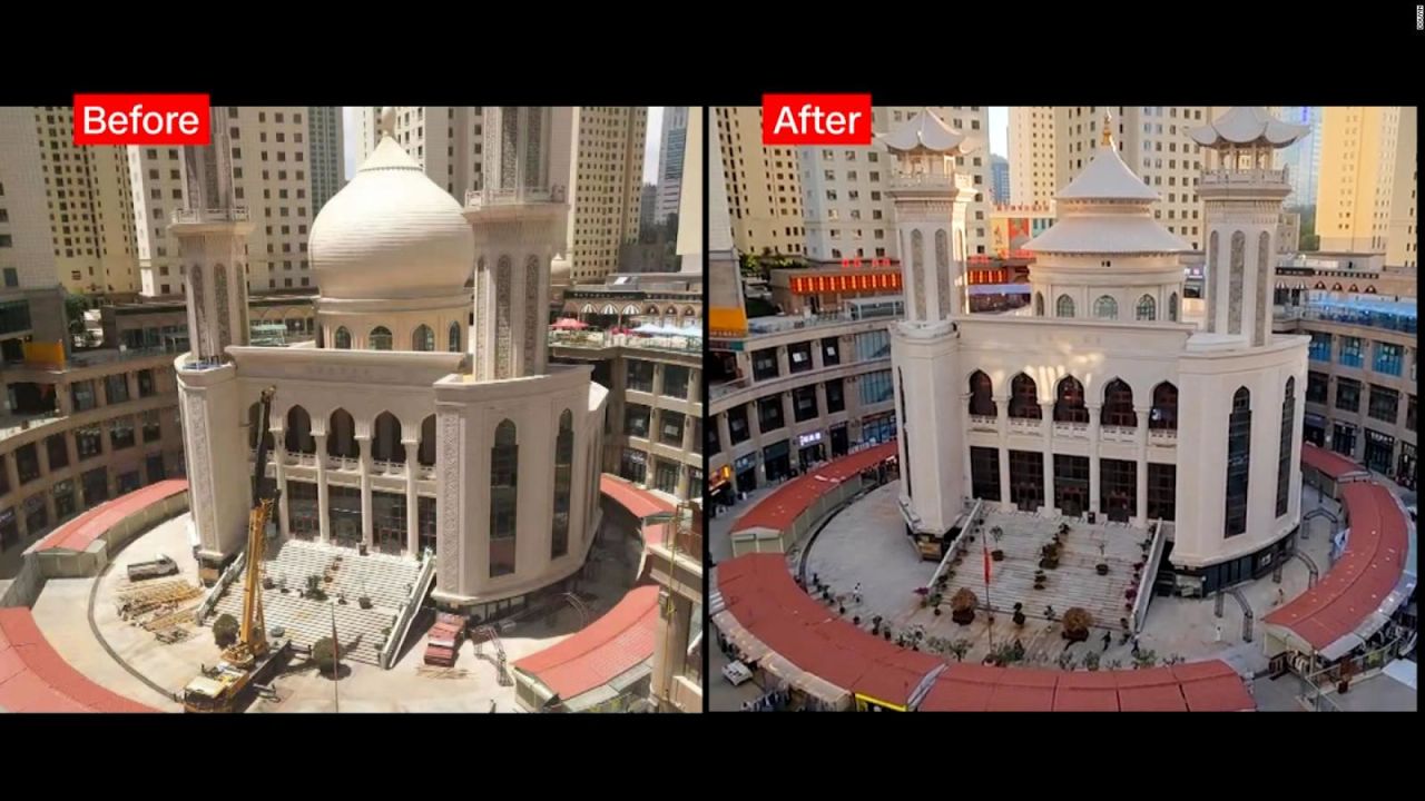 CNNE 1401352 - china modifica la arquitectura de una mezquita y genera masivas protestas