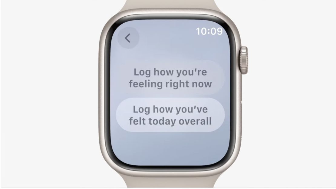 Algunas de las funciones en materia de salud mental que se añadirán al Apple Watch.