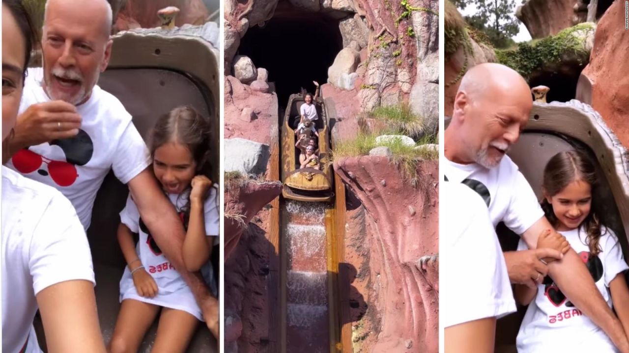 CNNE 1403199 - esposa de bruce willis comparte video del actor junto a su familia en disney