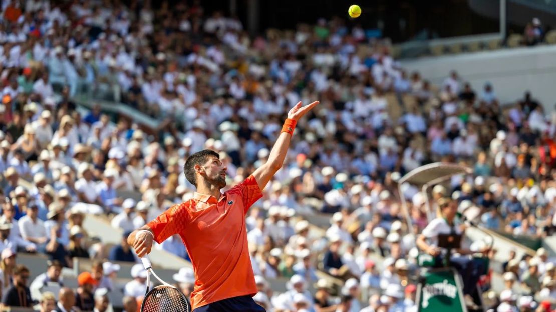 Novak Djokovic derrotó a Carlos Alcaraz en la semifinal.Imágenes de Tim Clayton/Corbis/Getty