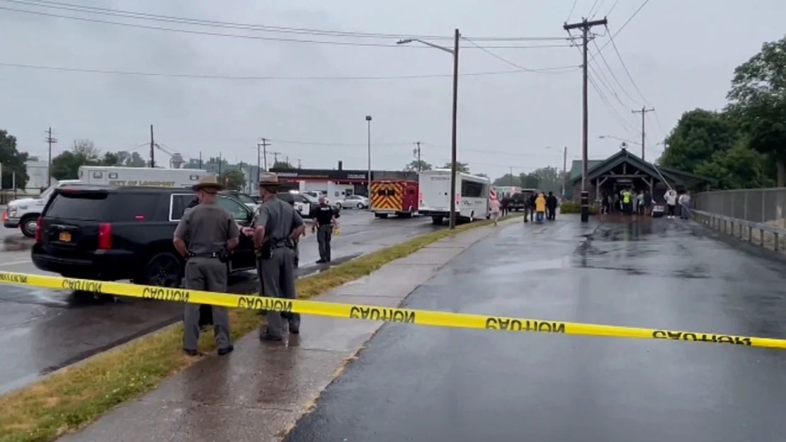 Varias agencias respondieron este lunes ante el aviso de un accidente en Lockport, Nueva York.