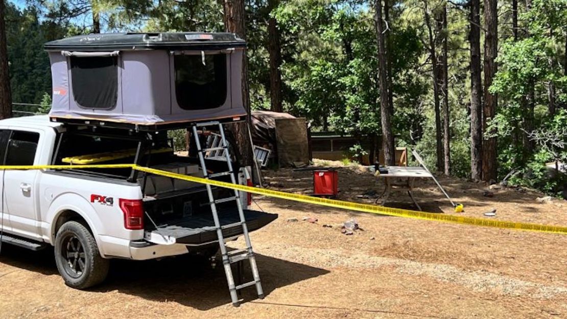 La escena del ataque de un oso cerca de Prescott, Arizona, donde un hombre fue mutilado sin provocación el viernes 16 de junio. Oficina del Sheriff del Condado de Yavapai