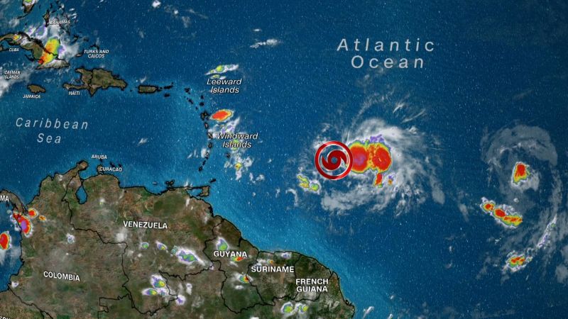 La tormenta tropical Bret azota las islas orientales del