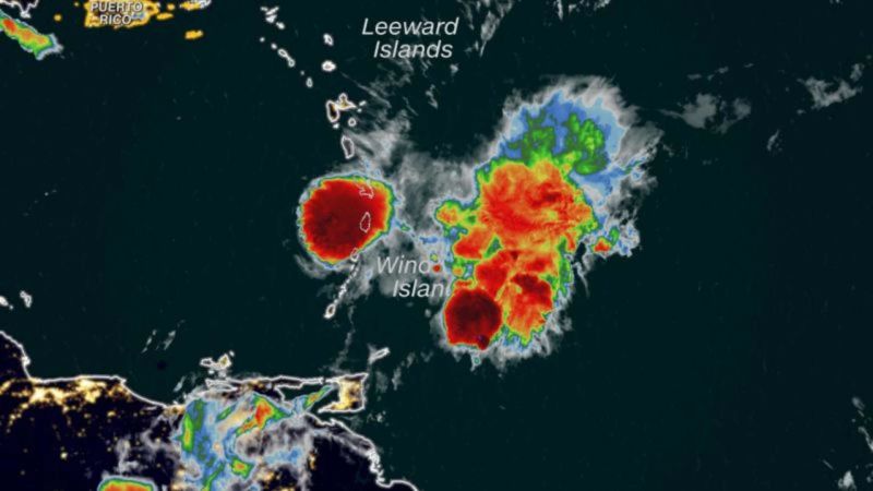 La tormenta tropical Bret azota las islas orientales del